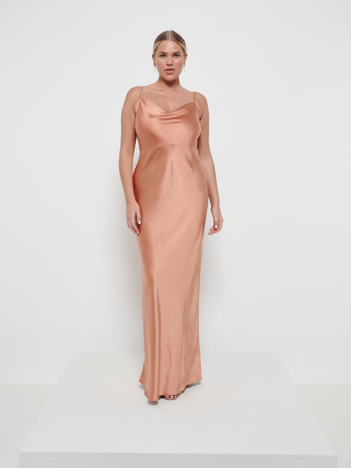 Keisha Maxi Bridesmaid Dress - Matte Cinnamon