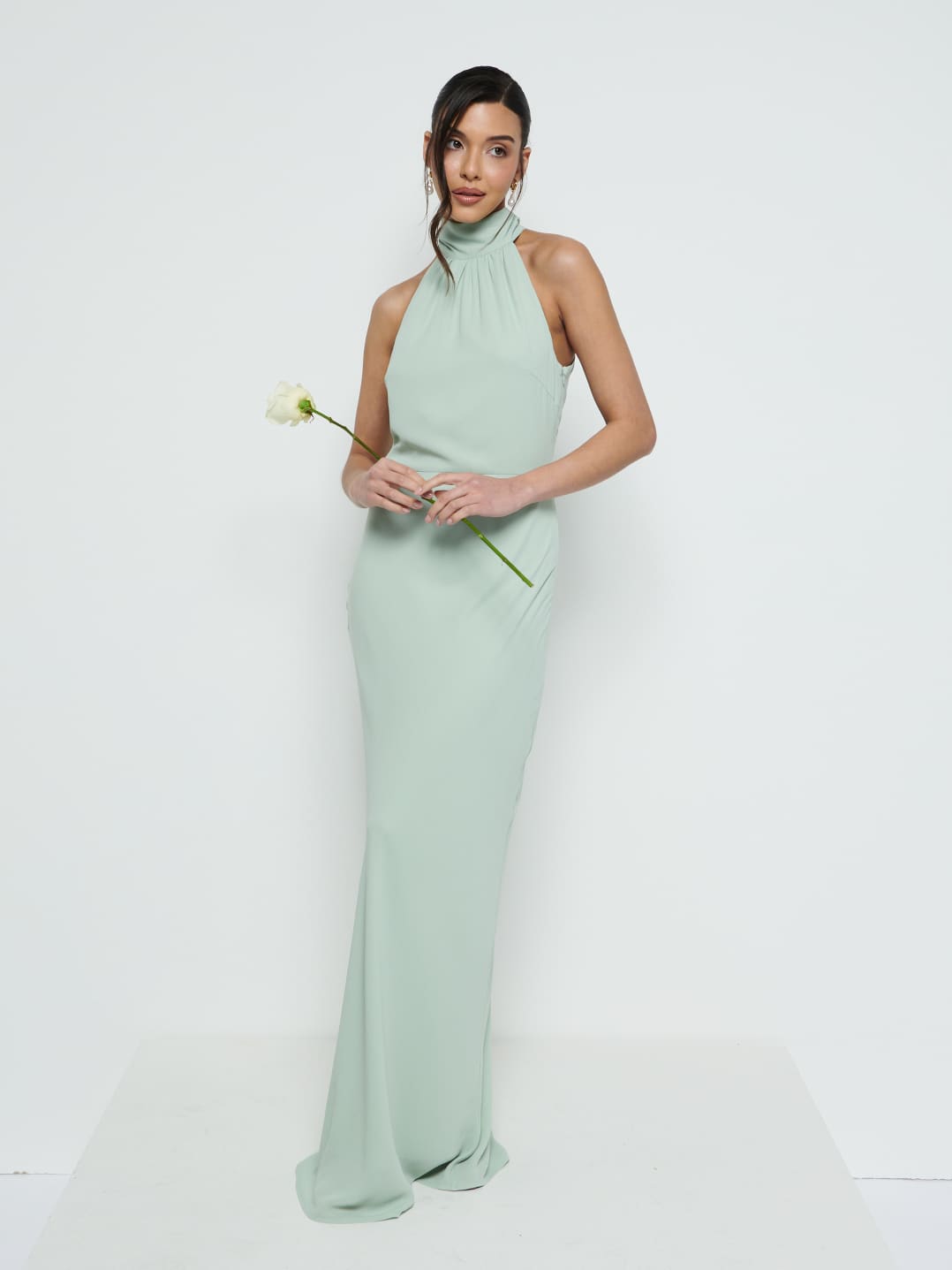 Odelle Chiffon Maxi Bridesmaid Dress - Sage