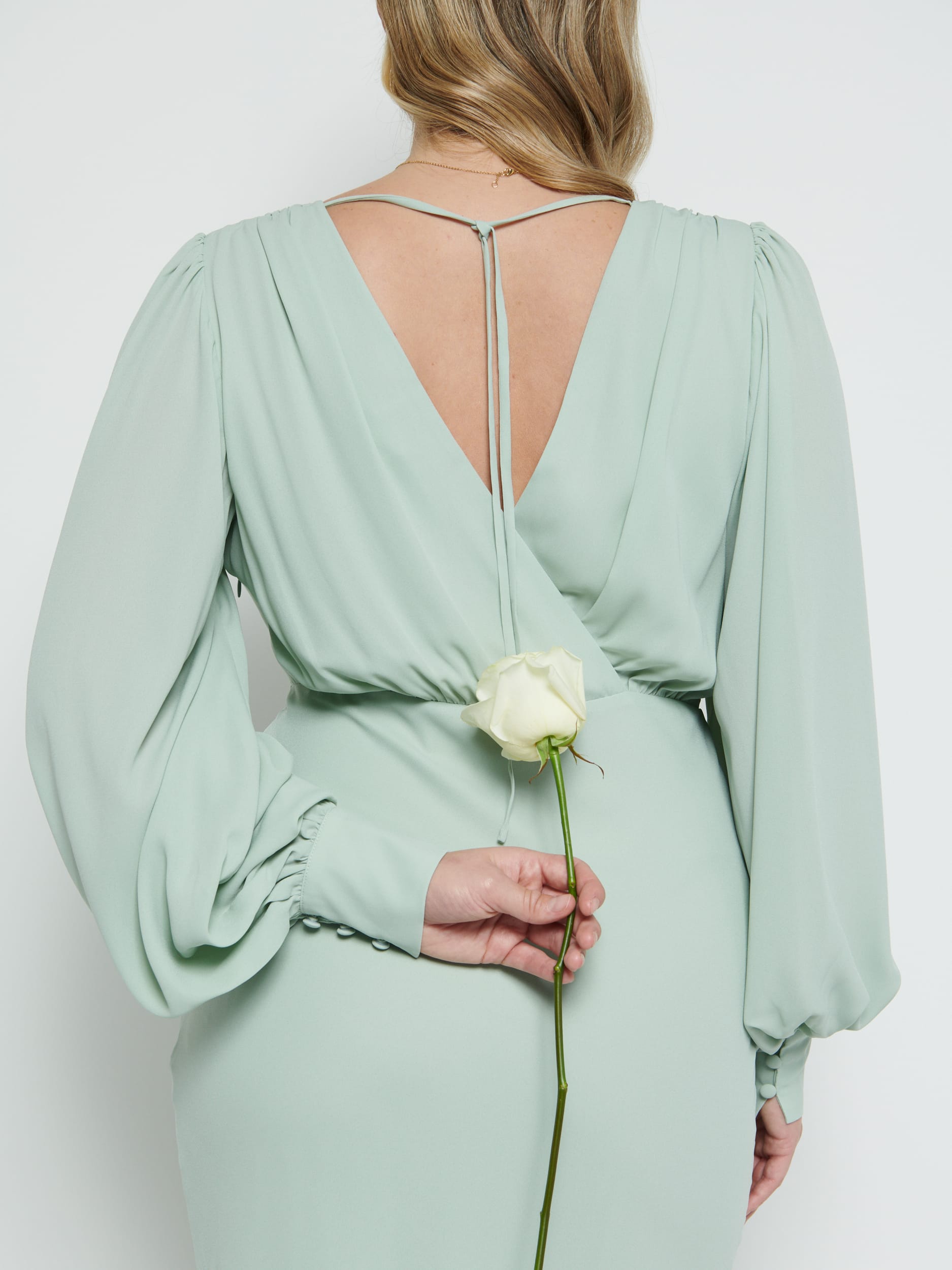 Sienna Chiffon Bridesmaid Dress - Sage